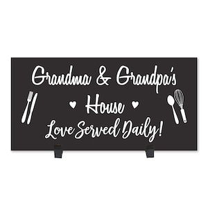 Grandparent Gifts for Christmas | Name Sign | Christmas Grandparent Gifts | Grandma Kitchen Gift | Grandparent Wooden Sign | Kitchen Plaque