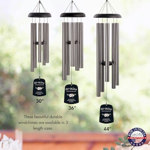 Anniversary Wind Chime 25th Anniversary Gift For Her Gift For Him Wind Chimes Outdoor Anniversary Gifts Anniversary Chime