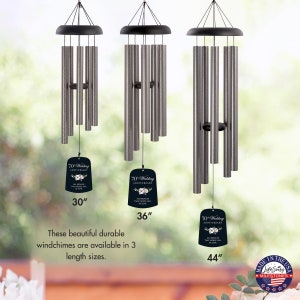 Anniversary Wind Chime 70th Anniversary Gift For Her Gift For Him Wind Chimes Outdoor Anniversary Gifts Anniversary Chime