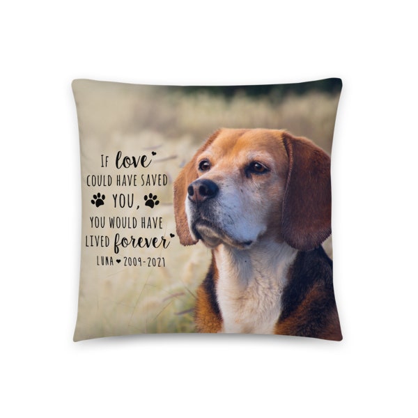 Pet Loss Pillow | Pet Memorial Gift | Custom Pet Pillow | Dog Remembrance | Pet Sympathy Gift