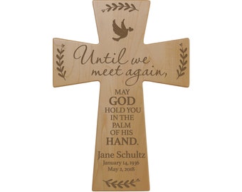 Memorial Gift | Healing From Loss | Personalized Gift for Grieving Family | Wood Cross Wall Decor | Memorial Sign | Wood Religious Cross