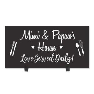 Grandparent Gifts for Christmas | Name Sign | Christmas Grandparent Gifts | Grandma Kitchen Gift | Grandparent Wooden Sign | Kitchen Plaque