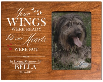 Pet Memorial Picture Frame Personalized Pet Gifts Loss of Dog