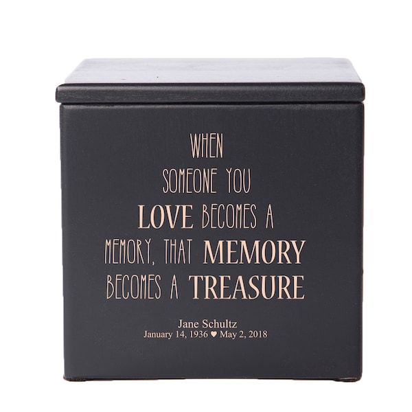 Medium Keepsake Urn for Human Ashes | Wooden Urn for Adult Human Ashes | Cremation Urn | Wooden Box for Ashes | Ashes Keepsake | Urn Box