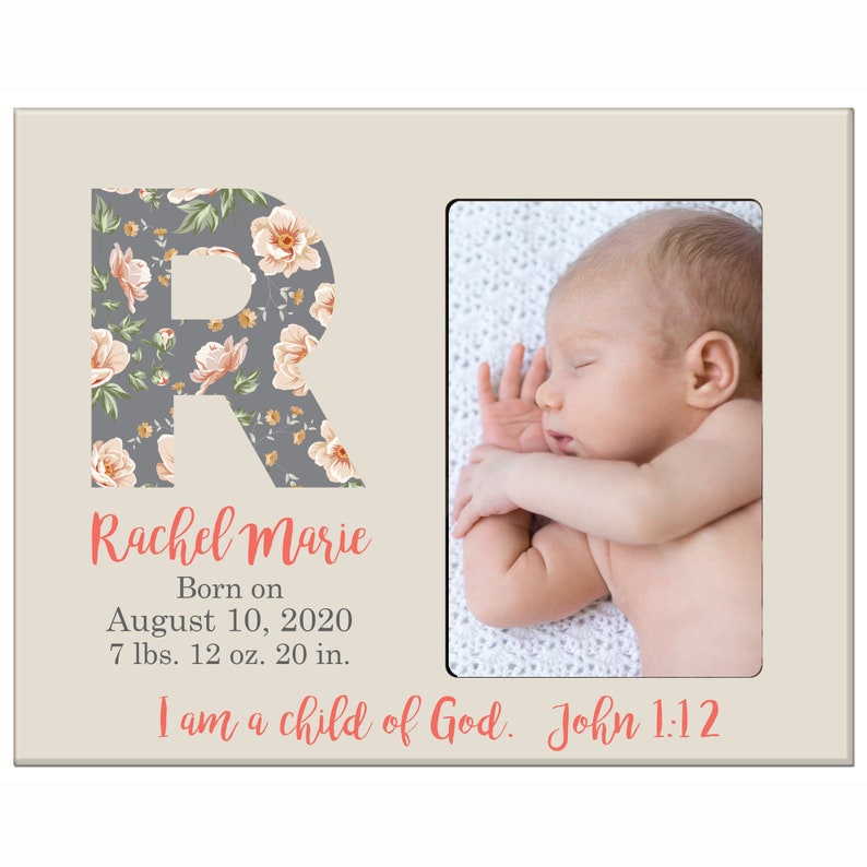 Newborn Picture Frame Personalized Baby Boy Frame Baby Etsy