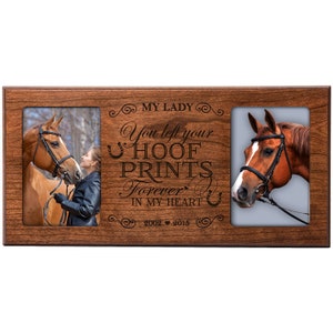 Pet Memorial Frame | Personalized Picture Frame | Horse Memorial | Two Picture Frame | Sympathy Gift | Horse Memorial Gift | Horse Gifts