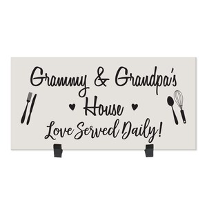 Grandparent Gifts for Christmas | Name Sign | Christmas Grandparent Gifts | Grandma Kitchen Gift | Grandparent Wooden Sign | Kitchen Plaque