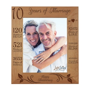 Years Together 8th Wedding Anniversary Bronze Photo Gift, 56% OFF