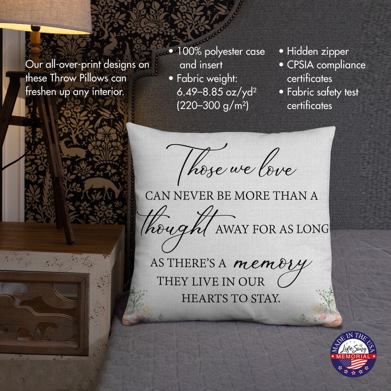 Memorial Pillow Those We Love Memory Pillow Memorial Gift Bereavement Gift Sympathy Gift In Loving Memory Bild 3