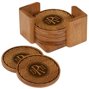 Personalized Wedding Gift | Wooden Drink Coasters Set | New Home Housewarming Gift | Gift for Couple | Laser Cut Coasters | Cup Coasters