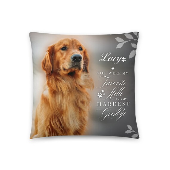 Custom Pet Photo Pillow Memorial Gift Picture Pillow