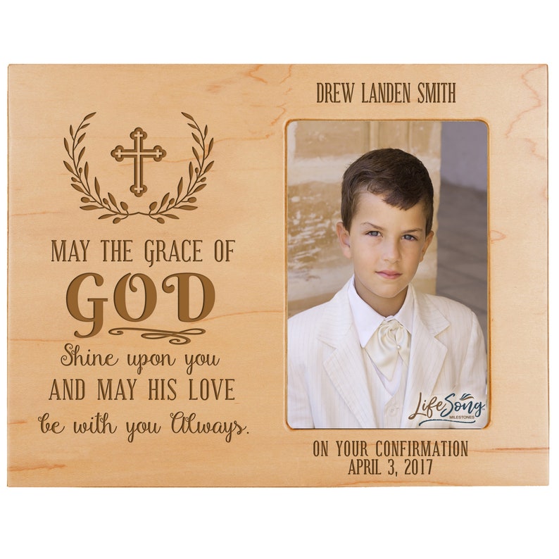 Baptism Frame for Godchild Personalized Baptism Frame Etsy