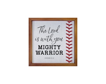 Christian Gifts | Wood Signs | Sports Décor | Scripture Art | Housewarming Gift | Baseball Coach Gift | Baseball Gifts | Farmhouse Signs