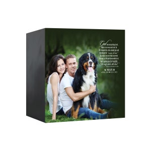 Pet Memorial Shadow Box Urn for Animal Ashes | Dog Urn for Ashes | Cat Urn for Ashes | Dog Memorial Gifts | Cat Memorial Gifts