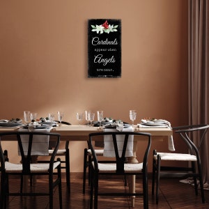 Cardinal Memorial Plaque | Cardinal Gifts | Loss of Mother | Loss Of Father | Memorial Gift Cardinal | Farmhouse Décor | Cardinal Sign