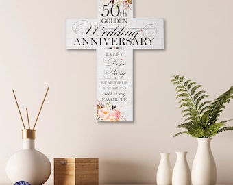 50th Wedding Anniversary Decorations | 50th Wedding Anniversary Gifts | Anniversary Sign | Gifts for Grandparent | Anniversary Gifts