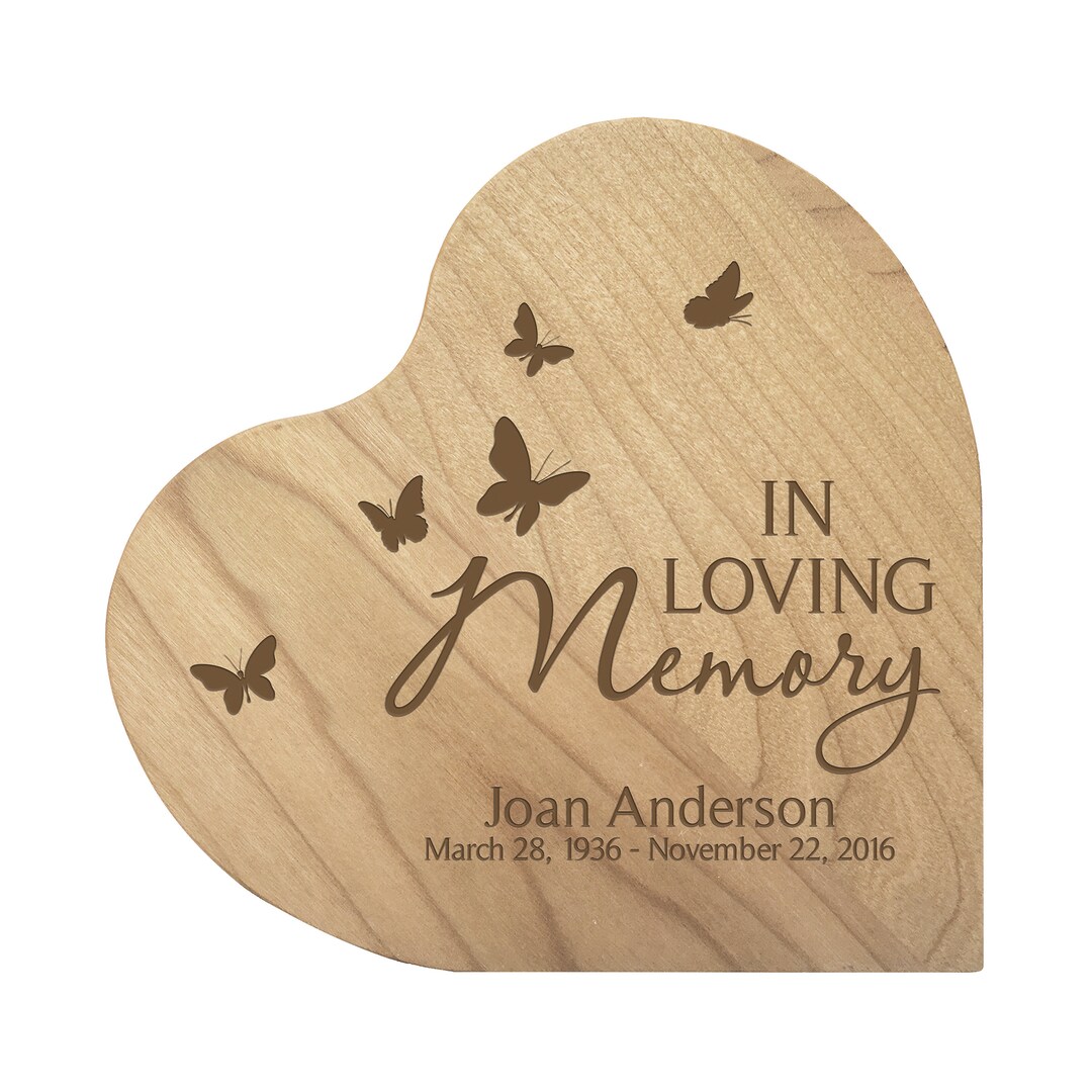 Personalized Memorial Photo Heart Plaque - Bereavement Gifts main image 1
