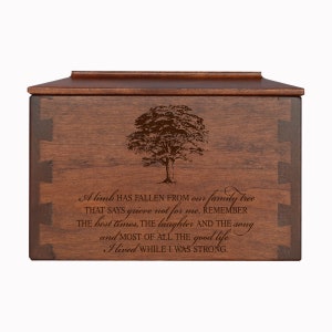 Cremation Urns for Adults | Wooden Urns for Human Ashes | Wood Urn for Human Ashes | Urns for Human Ashes Fullsize | Cremation Box for Adult