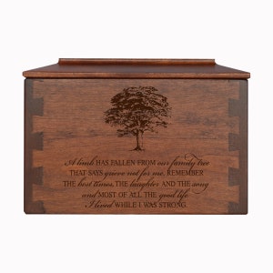 Cremation Urns for Adults | Wooden Urns for Human Ashes | Wood Urn for Human Ashes | Urns for Human Ashes Fullsize | Cremation Box for Adult