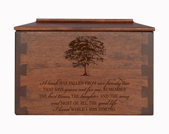 Cremation Urns for Adults | Wooden Urns for Human Ashes | Wood Urn for Human Ashes | Urns for Human Ashes Fullsize | Cremation Box for Adult