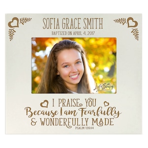 Baptism Frame | Baptism Gift Boy | 8x10 Picture Frame | Wood Picture Frame | Baptism Gift Girl | First Communion Gift | Confirmation Gifts