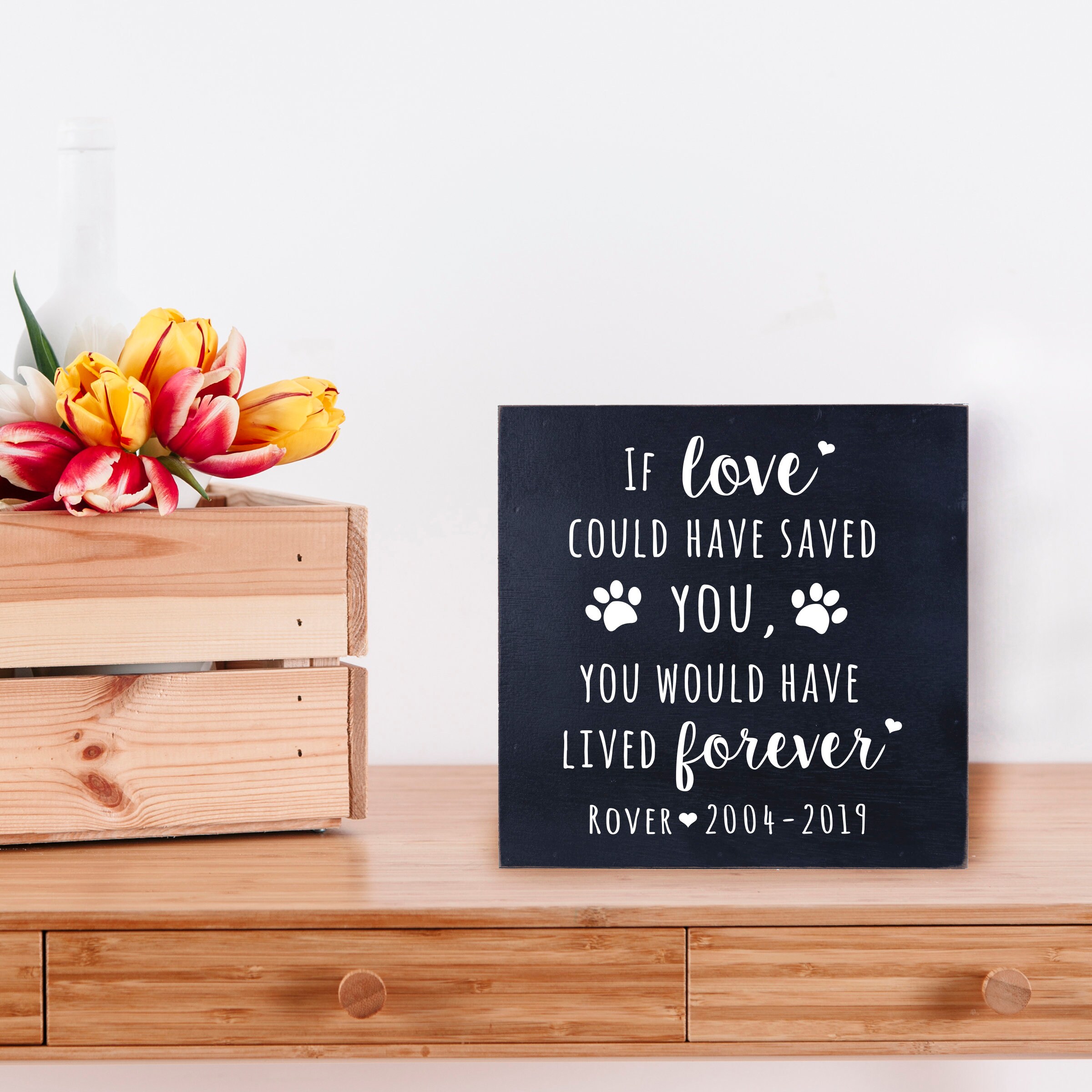 Memorial Shadow Box Dog Memorial Gift Shadow Box Art Etsy