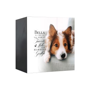 Pet Memorial Shadow Box Urn for Animal Ashes | Dog Urn for Ashes | Cat Urn for Ashes | Dog Memorial Gifts | Cat Memorial Gifts