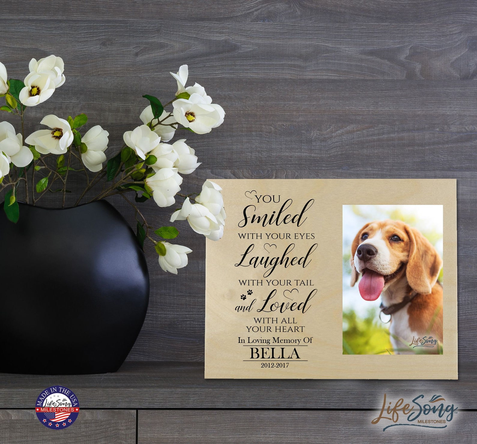 Pet Memorial Wall Plaque Personalized Pet Sympathy Gift Etsy