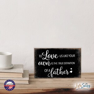 Stepdad Shelf Décor | Stepfather Gift | Shelf Sitter | Wooden Block | Small Plaque | Wall Shelf Décor | Shelf Décor Modern