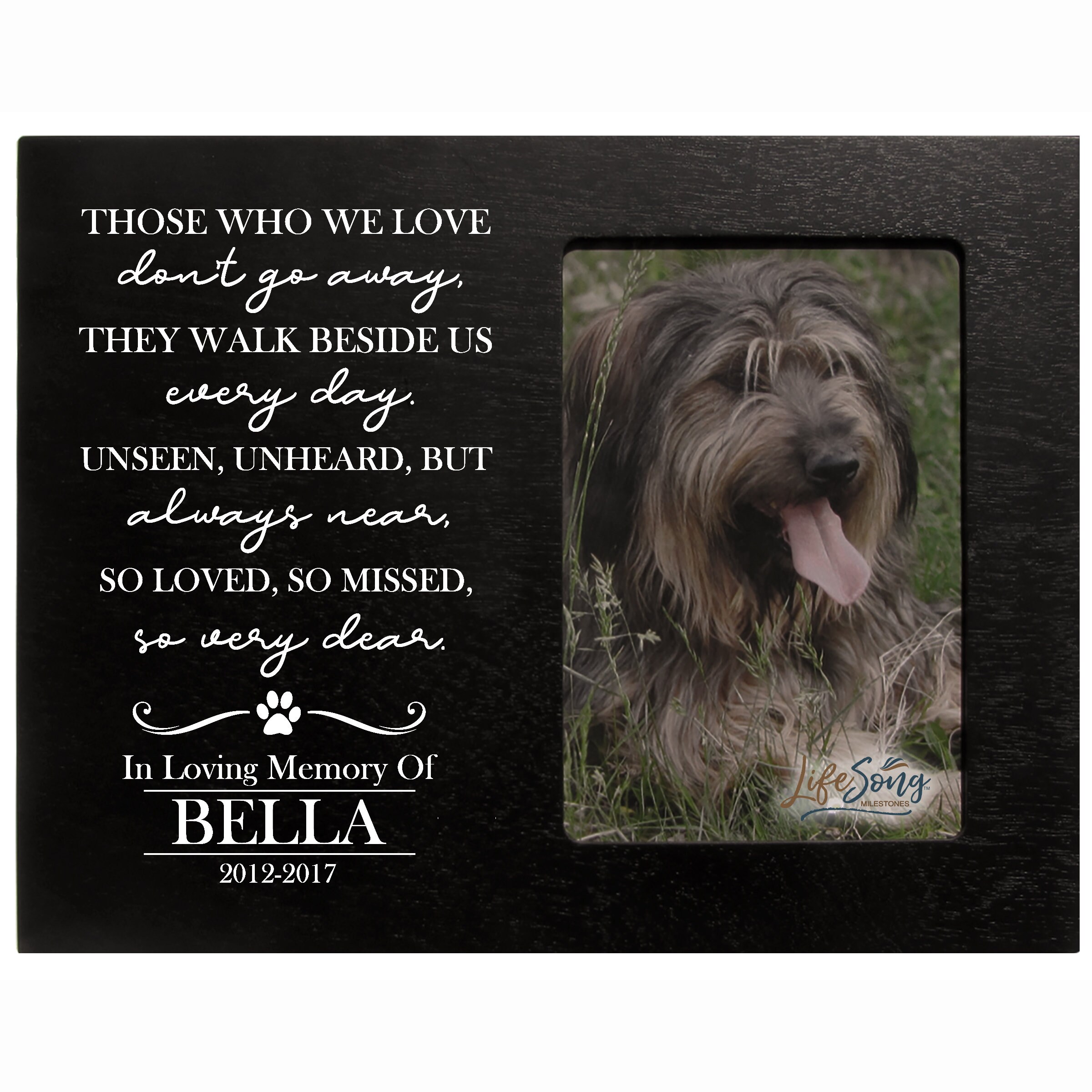 Pet Memorial Picture Frame | Personalized Pet Gifts | Loss of Dog ...