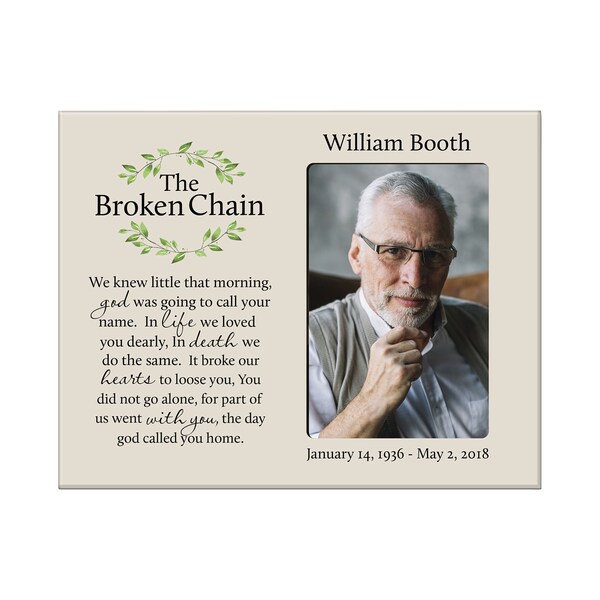 thumbnail image 2 of Personalised Driftwood Photo Frame – In Loving Memory, Remembrance, 4x6, Engraved 2 of 4