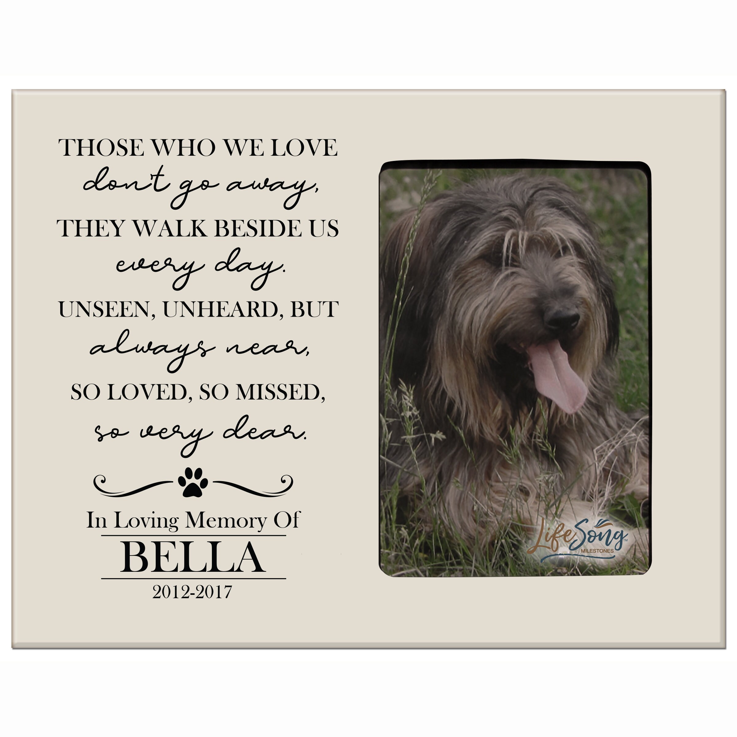 Pet Memorial Picture Frame | Personalized Pet Gifts | Loss of Dog ...