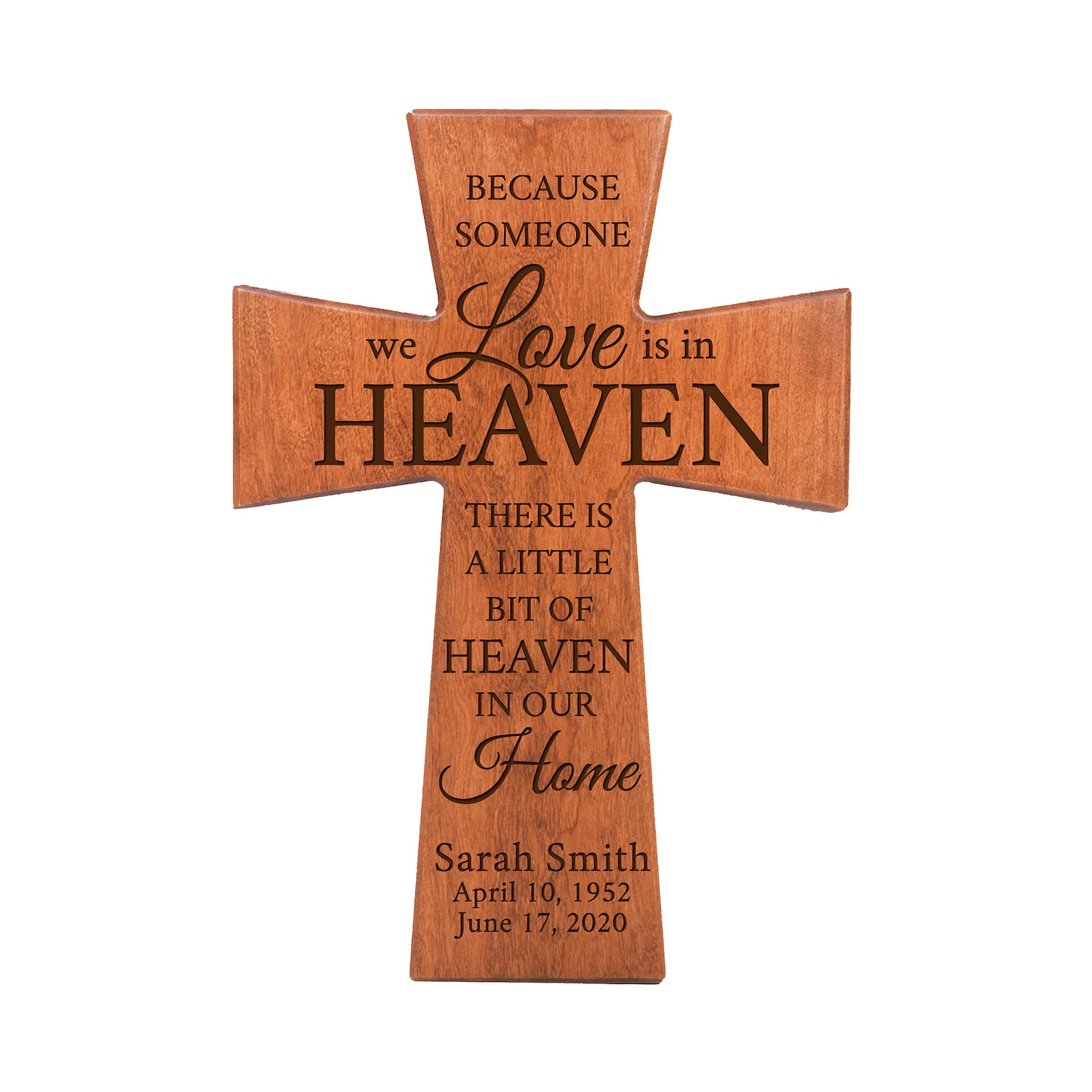 Wood Memorial Crosses Personalized Wooden Cross Memorial Etsy