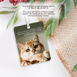 Pet Memorial Ornament | Pet Portrait Custom | Sympathy Gift | Christmas Ornaments | Cat Memorial | Dog Memorial | Dog Lover Gift | Pet Gifts