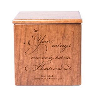 Medium Keepsake Urn for Human Ashes | Wooden Urn for Adult Human Ashes | Cremation Urn | Wooden Box for Ashes | Ashes Keepsake | Urn Box 4.5