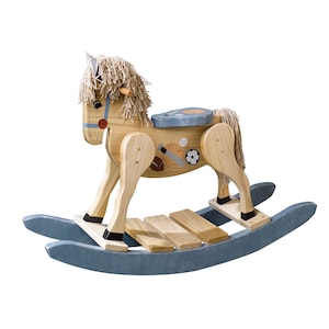 Wooden Rocking Horse Handmade | Girl Wooden Rocking Horse | Boy Wooden Rocking Horse | Gift for Kids | Antique Toys | Vintage Horse