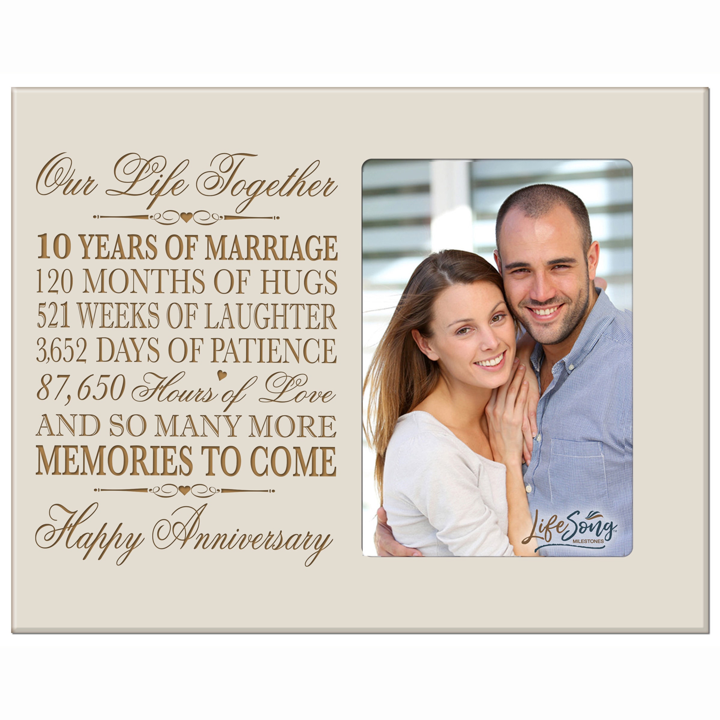 10th Anniversary Gift | 10th Wedding Anniversary Picture Frame