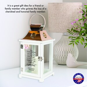 Personalized Memorial Lantern | In Memory Lantern | LED Flameless Lantern | Personalized Gift | Loss of Loved One | Personalized Grief Gift