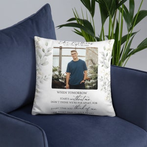 Personalized Memorial Pillow | Custom Pillow | Memory Pillow | Memorial Gift | Bereavement Gift | Sympathy Gift | In Loving Memory