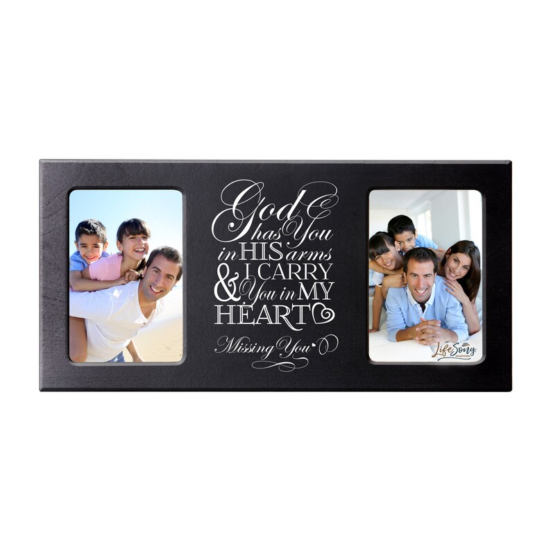 Memorial Picture Frame Parents Picture Frame Dad Memorial Etsy