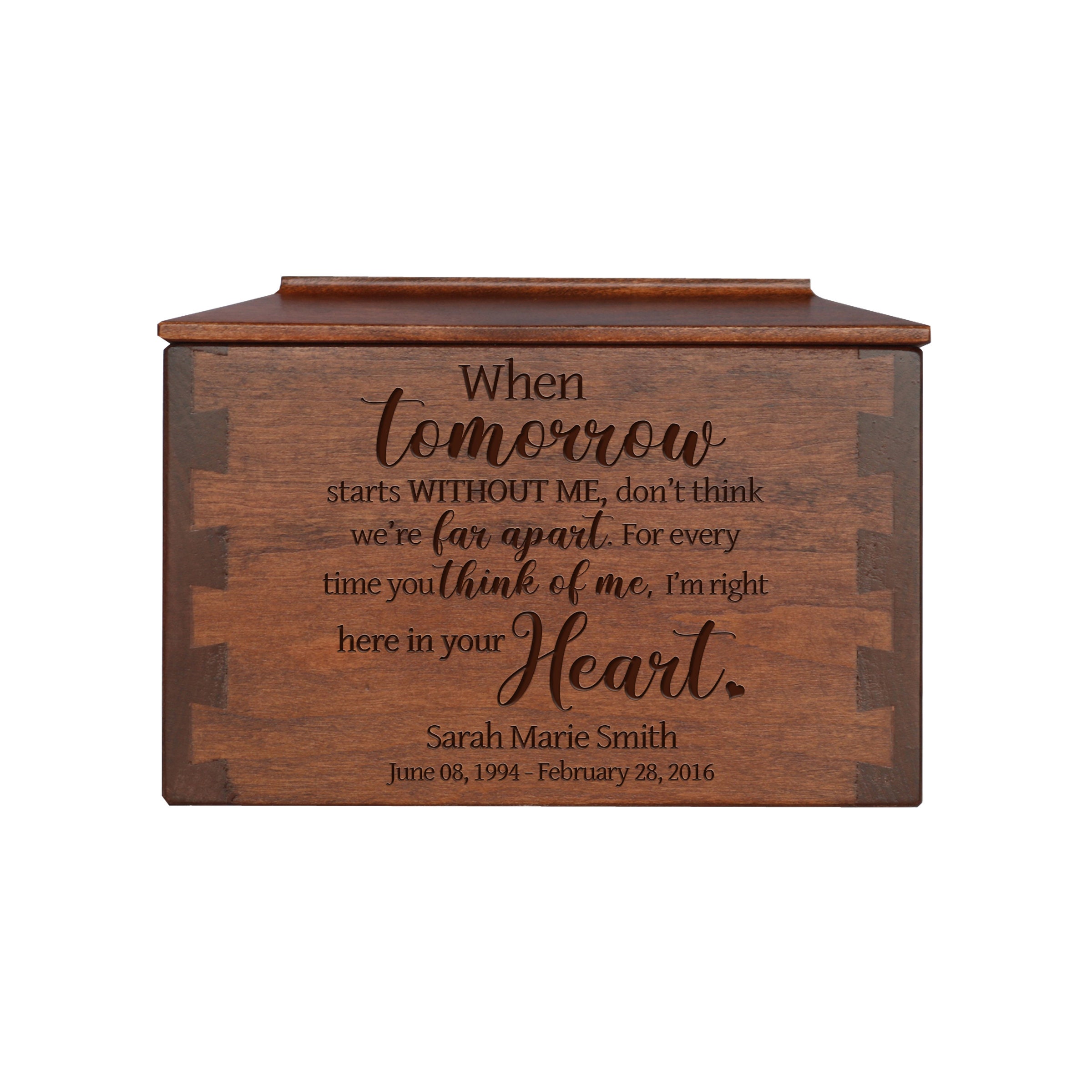 Cremation Urn for Human Ashes | Ashes Keepsake | Custom Urn | Wooden Urn | Memorial Urn | Keepsake Urn | Personalized Cremation Urn