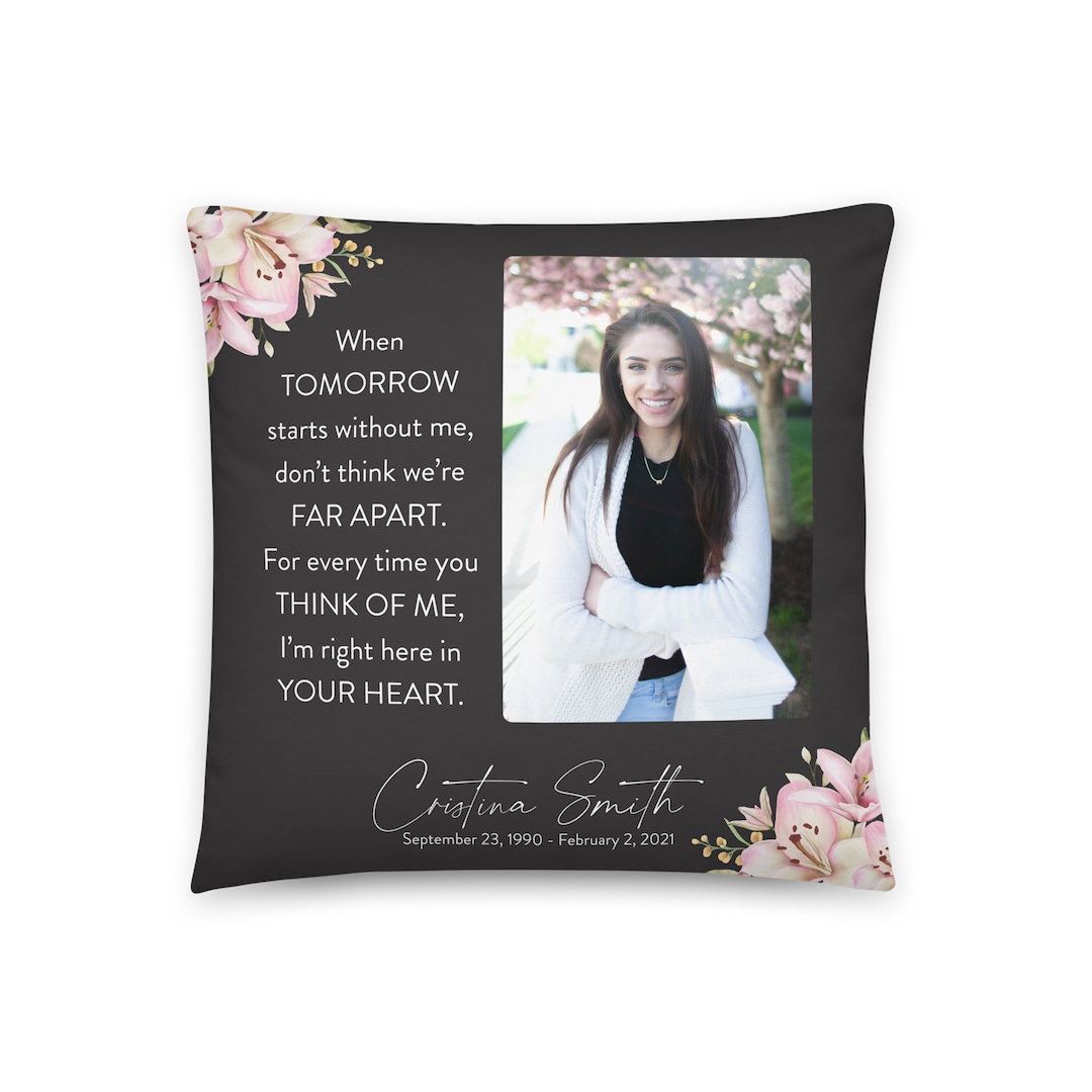 Personalized Memorial Pillow Custom Pillow Memory Pillow Etsy
