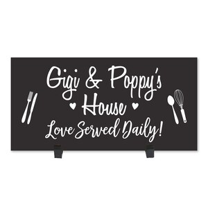 Grandparent Gifts for Christmas | Name Sign | Christmas Grandparent Gifts | Grandma Kitchen Gift | Grandparent Wooden Sign | Kitchen Plaque