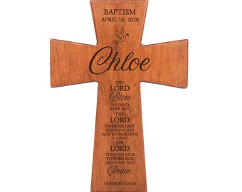 Baptism Cross | Personalized Baptism Cross | Wooden Cross | Baptism Gift Girl | Godson Gift | First Communion Gift | Baby Dedication Gift