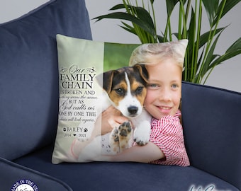 Pet Loss Pillow | Pet Memorial Gift | Custom Pet Pillow | Dog Remembrance | Pet Sympathy Gift