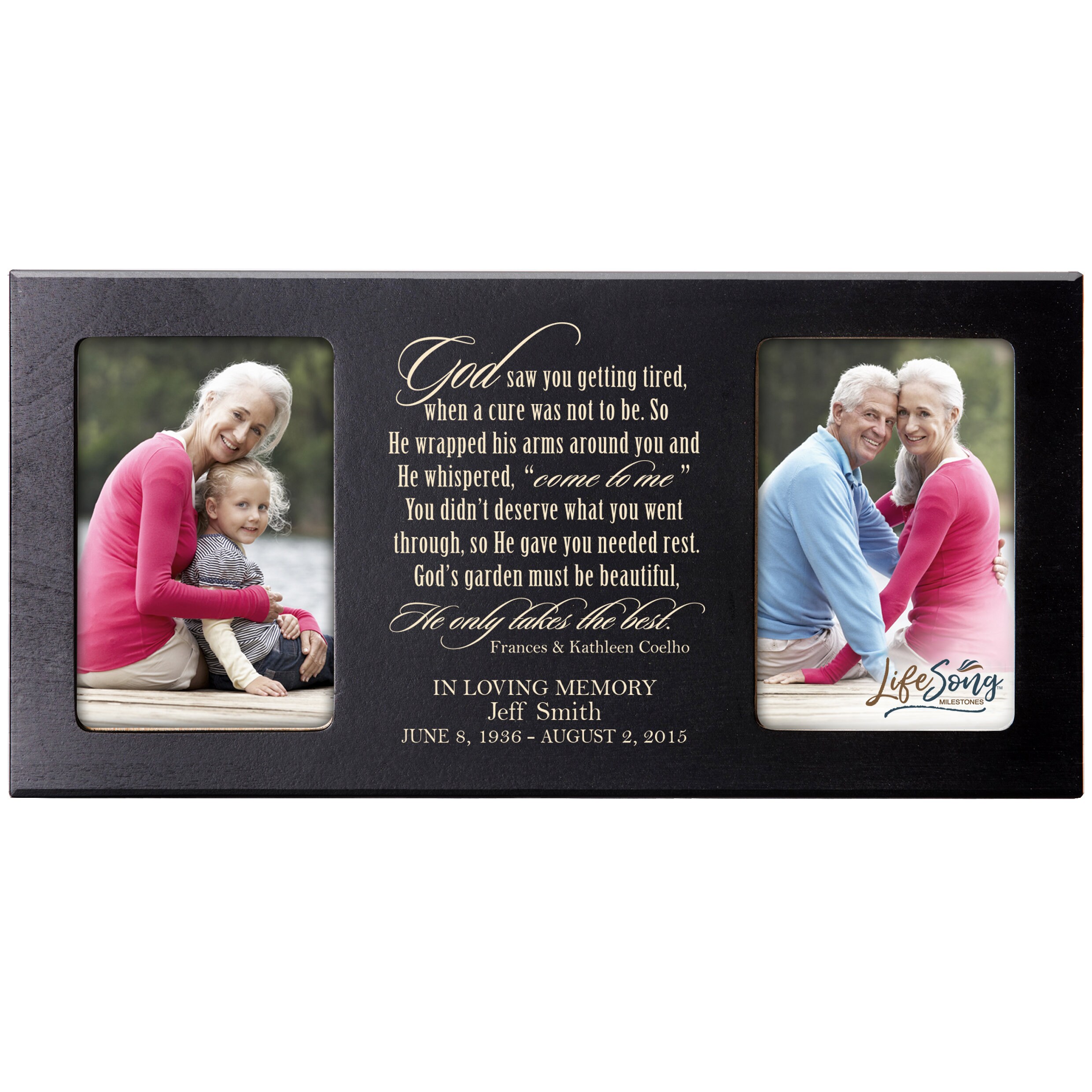 Memorial Picture Frame Personalized Picture Frame Parents Etsy