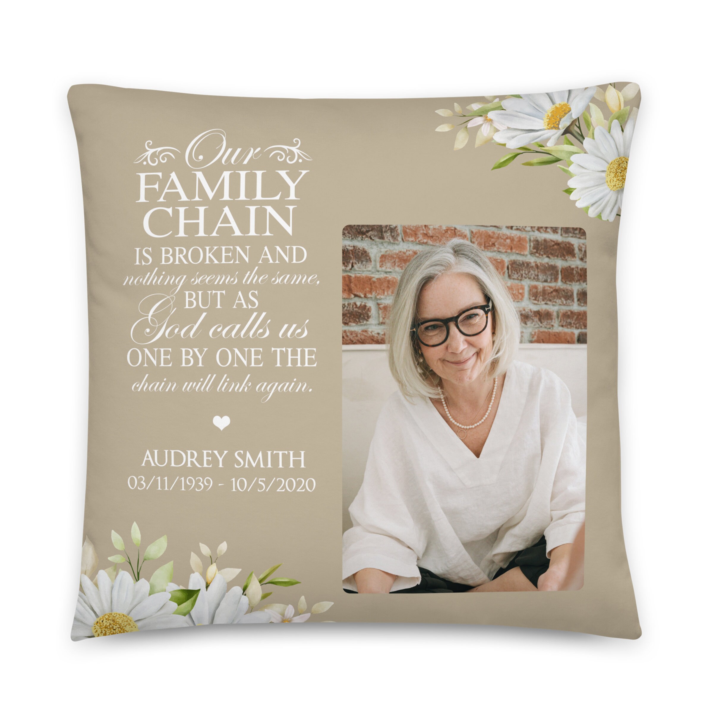 Personalized memorial pillow cheap
