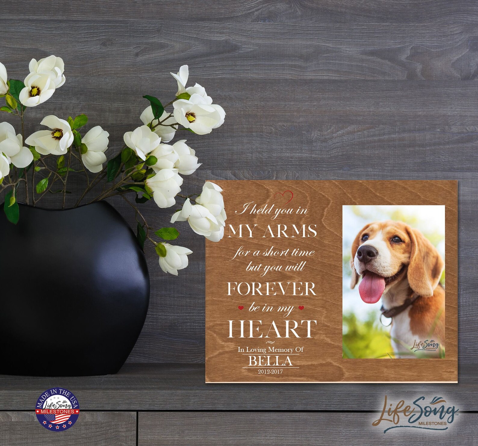 Pet Memorial Wall Plaque Personalized Pet Sympathy Gift Etsy