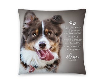 Pet Loss Pillow | Pet Memorial Gift | Custom Pet Pillow | Dog Remembrance | Pet Sympathy Gift | Cat Loss Gift