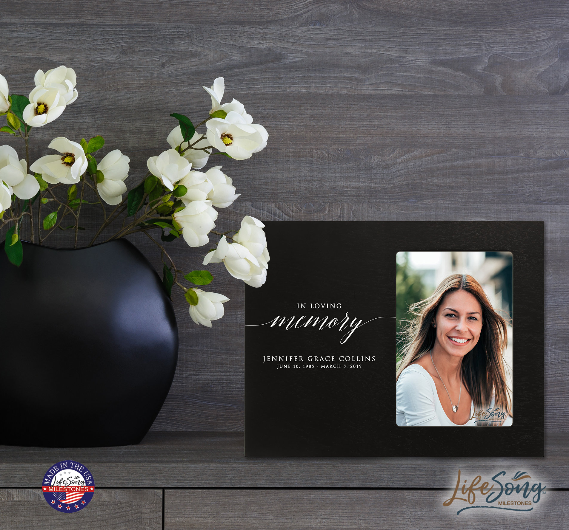 Memorial Picture Frame Personalized Photo Frame In Loving Etsy